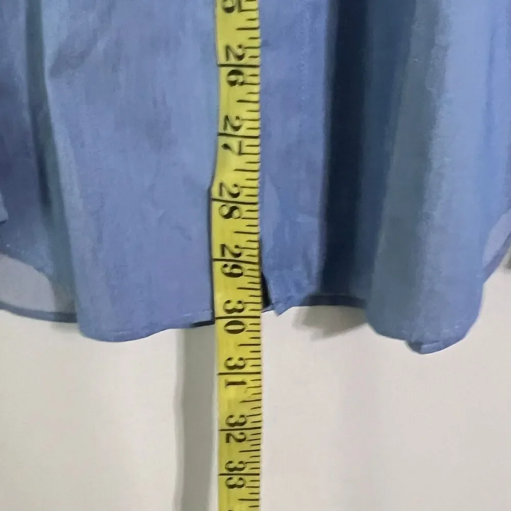 Jcrew Mens Shirt Size S Lightweight Blue Performance Stretch Classic Long Sleeve